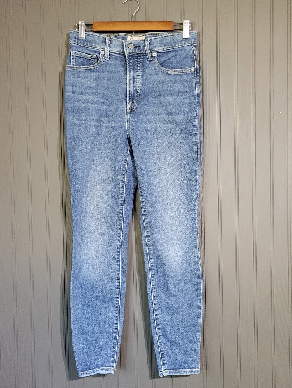 Everlane The Way High Skinny Denim Jeans Stretch Medium Wash Blue Women's 29